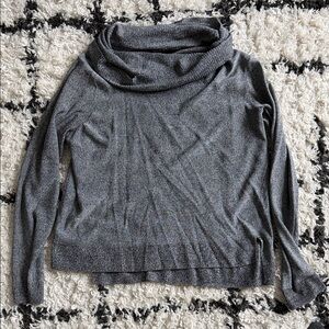The Limited Charcoal Cowl Neck Sweater